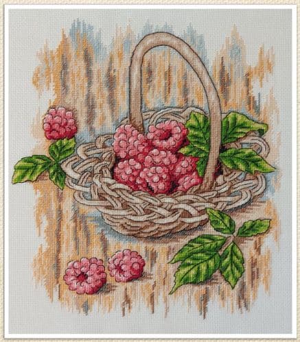 Raspberry cross stitch chart by Artmishka Cross Stitch